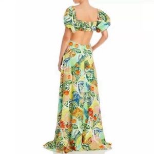 Staud Coliseum Linen Maxi Dress